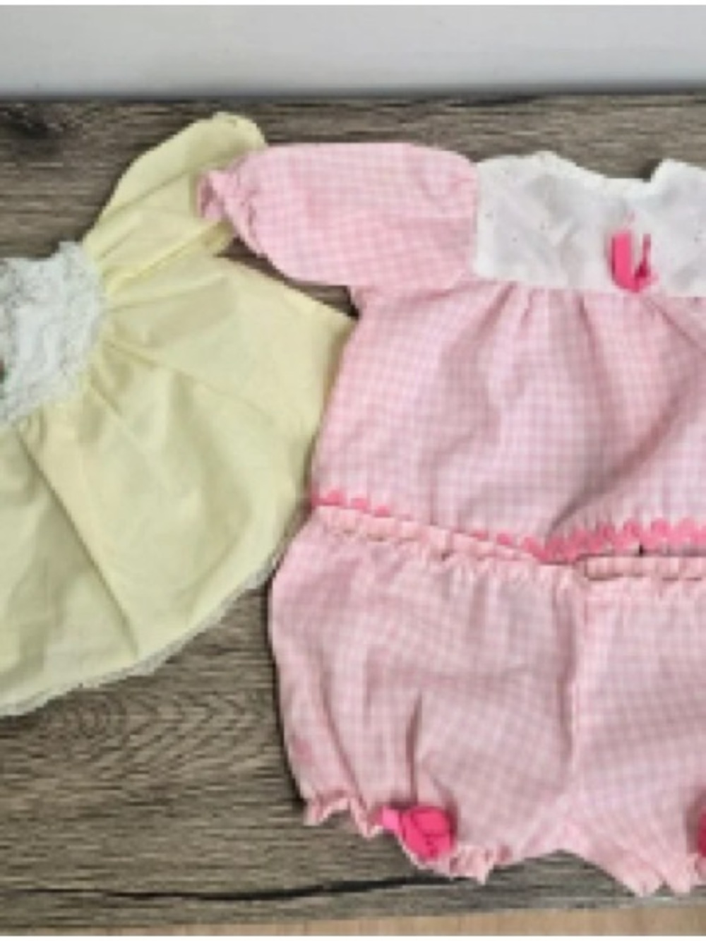Pink Gingham Baby Romper with Bow - Kids Accessories
